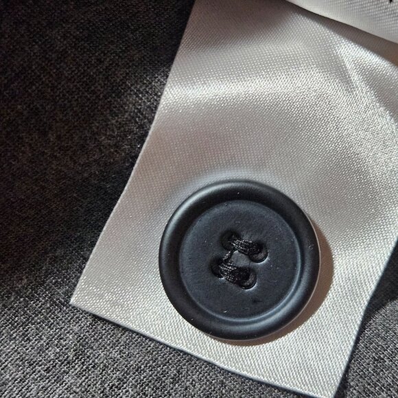 46R Mens Grey Blazer Jacket H&M Slim Fit Button Stylish Design Lightweight - Picture 11 of 13